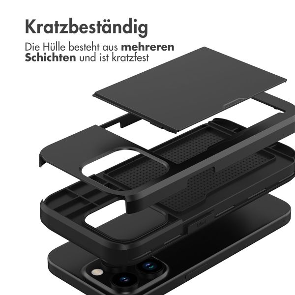 imoshion Backcover mit Kartenfach für das iPhone 15 Pro - Schwarz