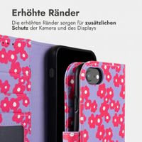 imoshion Design Klapphülle Apple iPhone SE (2022 / 2020) / 8 / 7 / 6(s) - Dusty Rose Blossoms