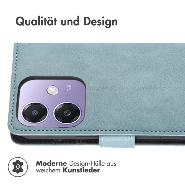 imoshion Luxuriöse Klapphülle Oppo A40 (4G) / Oppo A40M (4G) / Oppo A60 (5G) - Hellblau