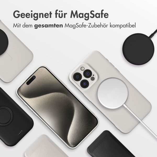 imoshion Color Back Cover mit MagSafe Apple iPhone 15 Pro Max - Beige