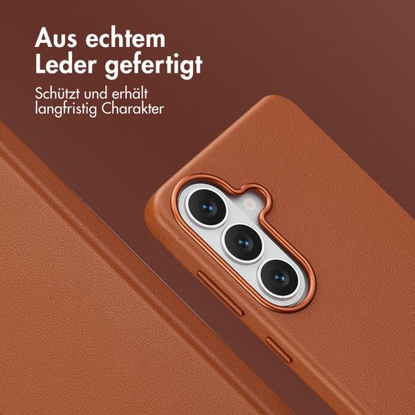 Accezz MagSafe Leather Backcover Samsung Galaxy S26 - Sienna Brown