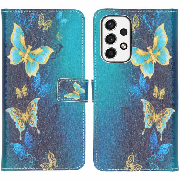 imoshion Design TPU Klapphülle für das Samsung Galaxy A53 - Blue Butterfly