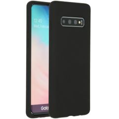 Accezz Liquid Silikoncase Samsung Galaxy S10 - Schwarz
