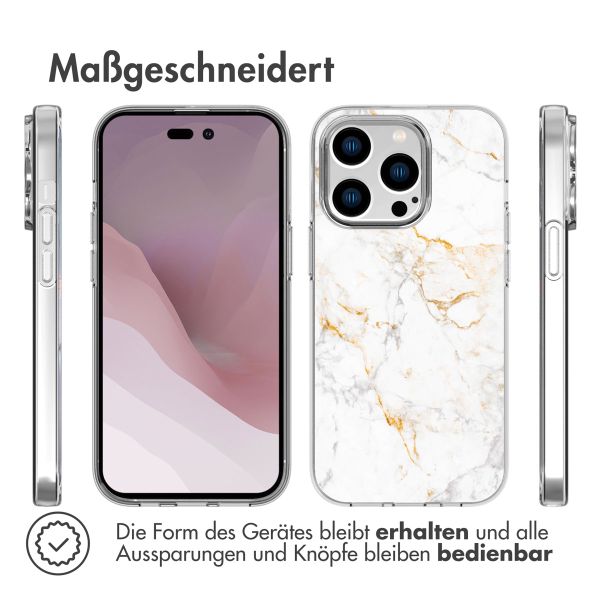 imoshion Design Hülle für das iPhone 14 Pro - White Marble