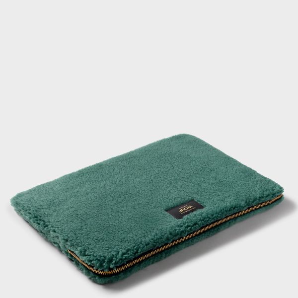 Wouf Teddy Laptop Hülle 13 Zoll - Laptop Sleeve - Moss