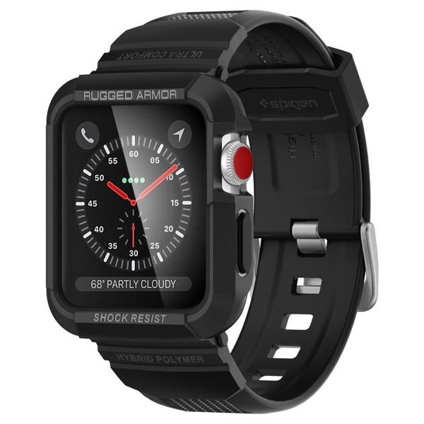 Spigen Rugged Armor™ Pro Case für die Apple Watch 42 mm - Schwarz