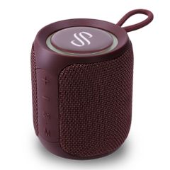 Selencia AquaPlay Bluetooth-Lautsprecher - Drahtloser Lautsprecher - Wasserdicht - Bordeaux