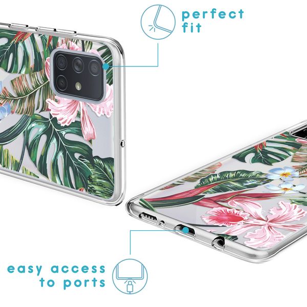 imoshion Design Hülle Samsung Galaxy A71 - Tropical Jungle