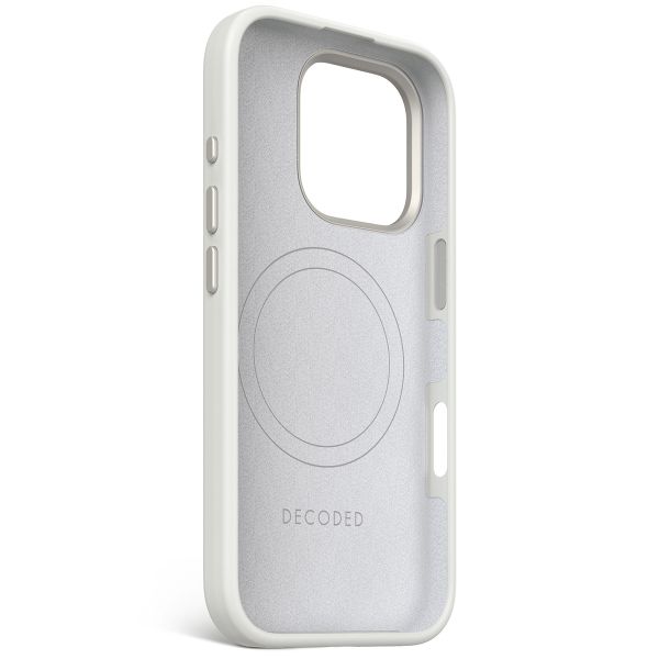 Decoded Silikon-Case MagSafe für das Apple iPhone 16 Pro - Stone Grey