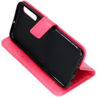 Kleeblumen Klapphülle Fuchsia für das Samsung Galaxy A70