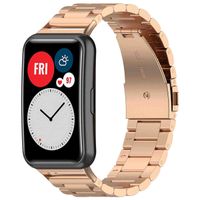 imoshion Edelstahlarmband für das  Huawei Watch Fit - Rosé gold