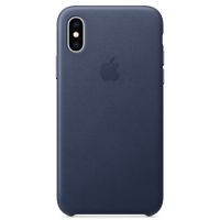 Apple Leder-Case Blau für das iPhone Xs