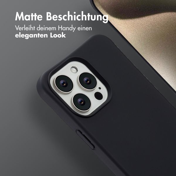 imoshion Color Backcover mit abnehmbarem Handykette und MagSafe Apple iPhone 15 Pro Max - Schwarz