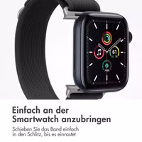imoshion Nylon Trail Armband für das  Apple Watch Series 1 t/m 9 / SE (38/40/41 mm) | Series 10 / 11 (42 mm) - Schwarz
