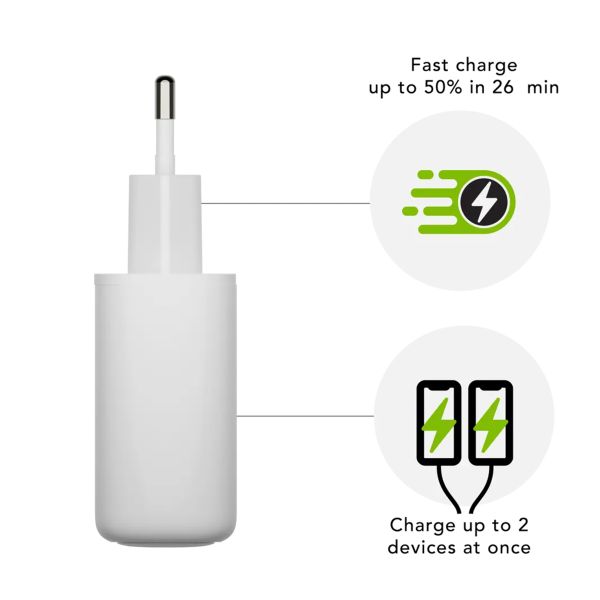 dbramante1928 re-charge | Netzteil - 2x USB-C 25 Watt - Weiß