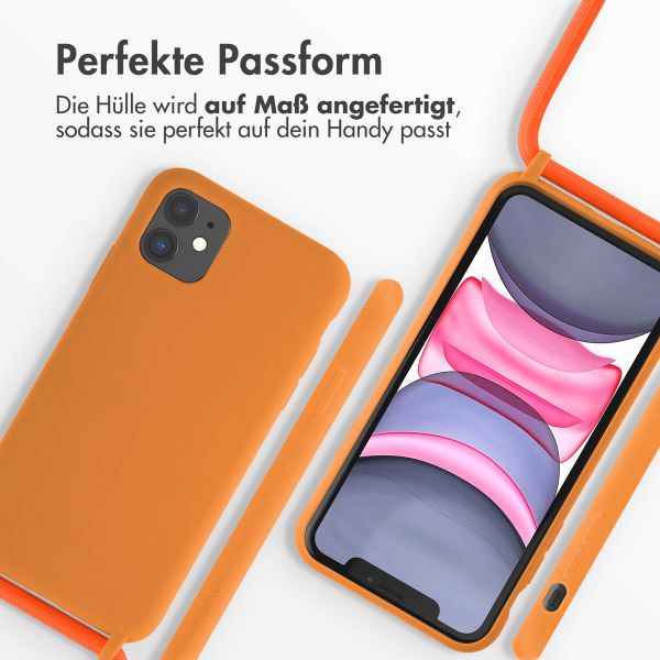 imoshion SilikonHülle mit Band Apple iPhone 11 - Orange