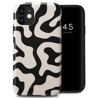 Selencia Vivid Tough Back Cover für das Apple iPhone 11 - Art Wave Black