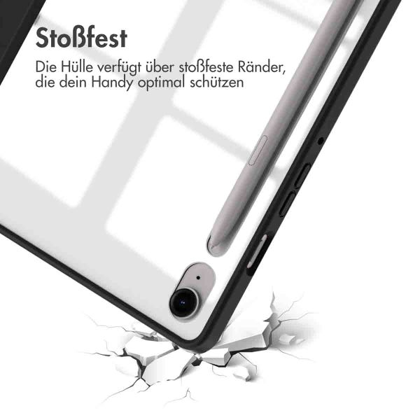 imoshion Trifold Hardcase Klapphülle Samsung Galaxy Tab S9 11.0 Zoll / Tab S10 FE / S9 FE 10.9 Zoll - Schwarz