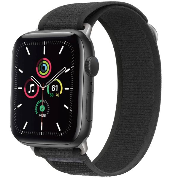 imoshion Nylon-Armband Trail für die Apple Watch Series 1 bis 9 / SE (38/40/41 mm) | Series 10 (42 mm) - Pure Black