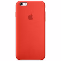 Apple Silikon-Case Rot für das Apple iPhone 6(s) Plus