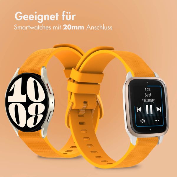 imoshion Sport-Silikonarmband mit Schnalle - Universelle 20 mm Anschluss - Orange