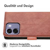 imoshion Luxuriöse Klapphülle Oppo A6x (4G/5G) - Braun