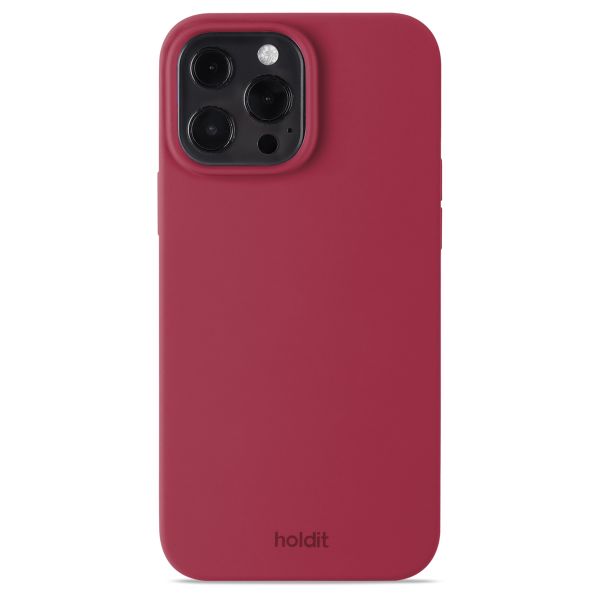 Holdit Silicone Case für das iPhone 13 Pro Max - Red Velvet