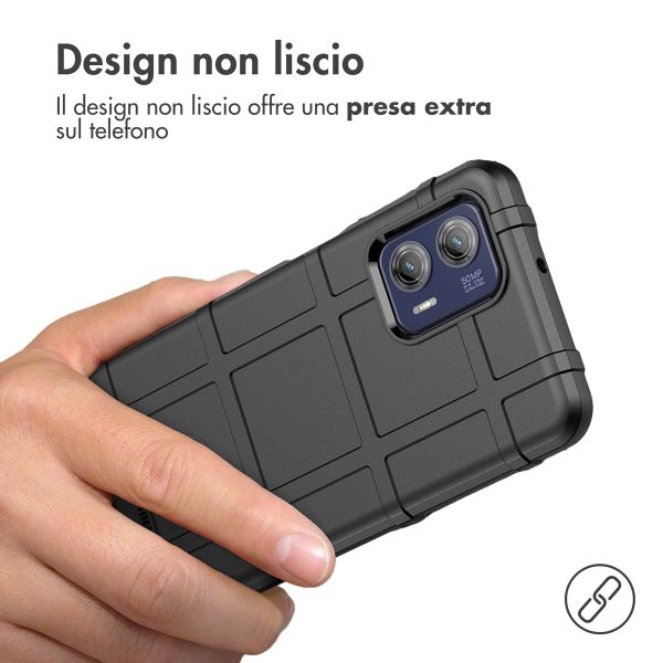 imoshion Rugged Shield Backcover Motorola Moto G73 - Schwarz