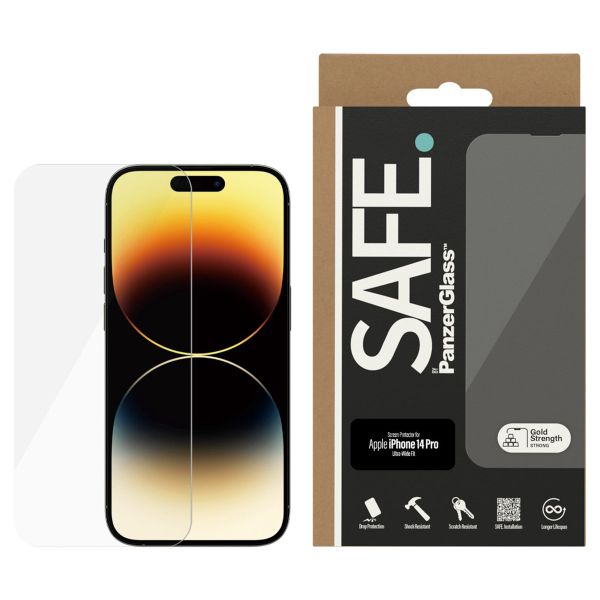 SAFE by PanzerGlass Ultra-Wide Fit Displayschutz für das iPhone 14 Pro