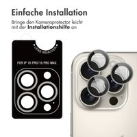 imoshion 2er-Pack Objektivschutz für Kamera für das Apple iPhone 16 Pro / 16 Pro Max - Natural / Titanium