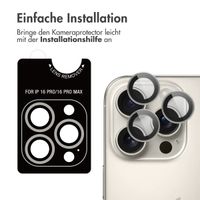 imoshion 2er-Pack Objektivschutz für Kamera für das iPhone 16 Pro / 16 Pro Max - Natural / Titanium