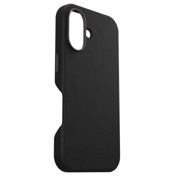 OtterBox Symmetry Cactus Leder Back Cover MagSafe für das iPhone 16 - Noir Ash