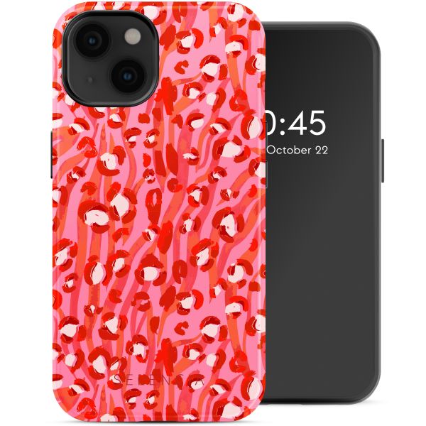 Selencia Vivid Tough Back Cover mit MagSafe für das iPhone 14 - Wild Spots Lipstick