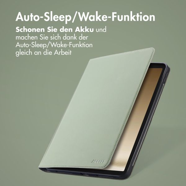 Accezz Classic Klapphülle Samsung Galaxy Tab A9 8.7 Zoll - Grün
