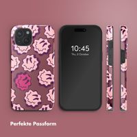 Selencia Vivid Rückabdeckung mit MagSafe Apple iPhone 15 - Wavy Smiley Pink