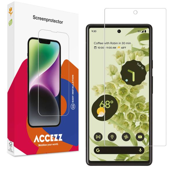 Accezz Screen Protector aus gehärtetem Glas Google Pixel 6
