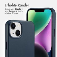 Accezz MagSafe Leather Backcover Apple iPhone 14 - Nightfall Blue