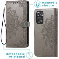 imoshion Mandala Klapphülle für das Xiaomi Redmi Note 11 Pro - Grau