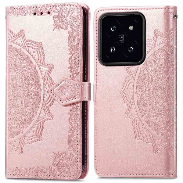 imoshion Mandala Klapphülle für das Xiaomi 14 - Rose Gold 