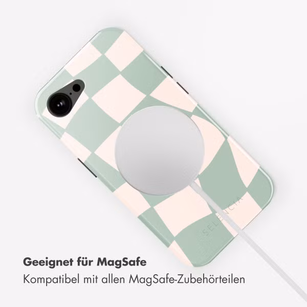 Selencia Vivid Rückabdeckung mit MagSafe Apple iPhone 16e - Groovy Sage Green