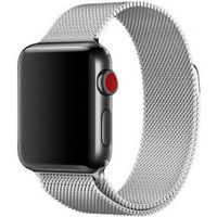 WiWu Milanaise-Armband für die Apple Watch Series 1 bis 10 / SE / Ultra (2) (44/45/46/49 mm) - Silber