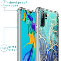 imoshion Design Hülle mit Band für das Huawei P30 Pro - Golden Leaves