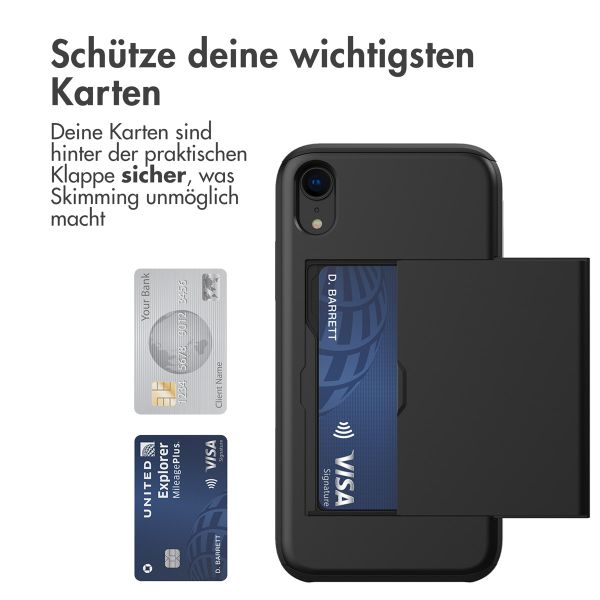 imoshion Backcover mit Kartenfach für das iPhone Xr - Schwarz