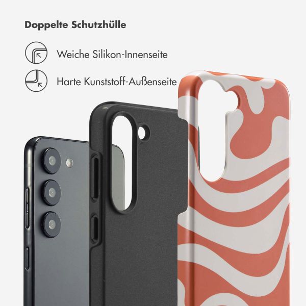 Selencia Vivid Back Cover Samsung Galaxy S23 - Dream Swirl Orange