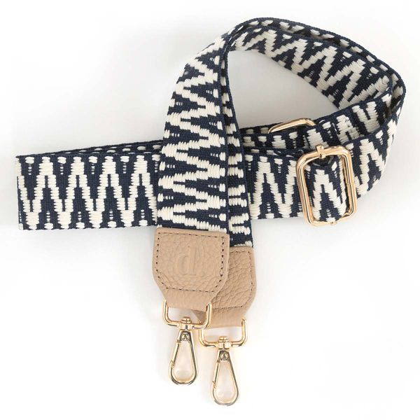 Dutchies Phone Strap - Verstellbare Universal-Telefonkordel - Marine Tribal / Beige