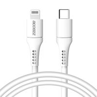 Accezz MFI-zertifiziertes Lightning- auf USB-C-Kabel - 1 m - Weiß