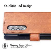 imoshion Luxuriöse Klapphülle Samsung Galaxy Z Fold 4 - Braun