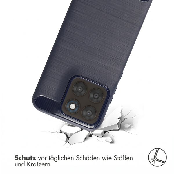 imoshion Brushed Back Cover Motorola Moto G77 - Dunkelblau