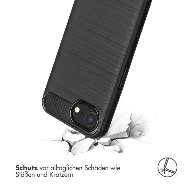 imoshion Brushed Back Cover für das iPhone SE 4 - Schwarz