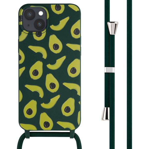 imoshion Silikonhülle design mit Band für das iPhone 15 Plus - Avocado Green